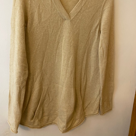 LILLY PULITZER 100% CASHMERE HOODED OVERSIZED SWEATER LIGHTWEIGHT GORGEOUS - Picture 8 of 9